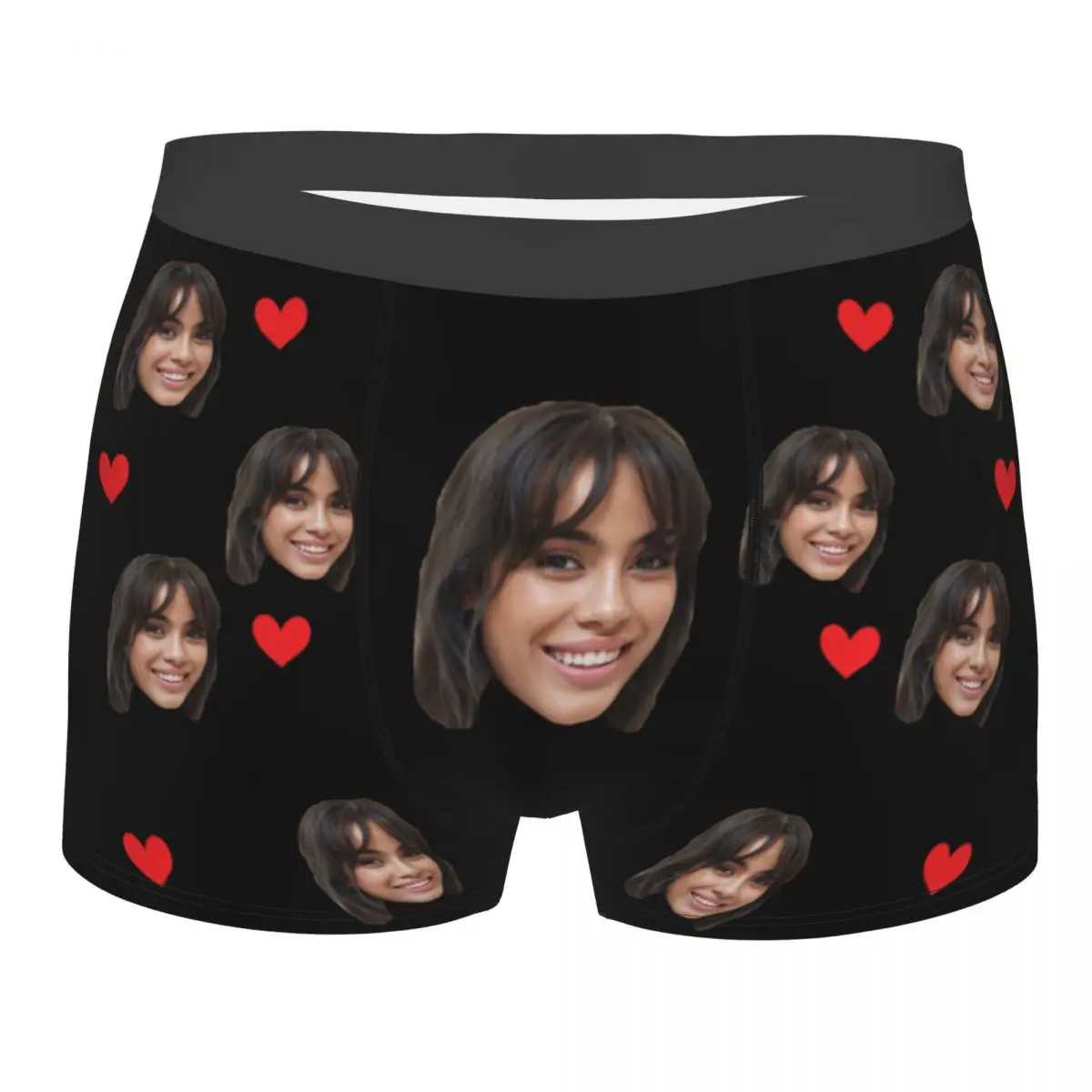 Custom Valentine Day Boxers For Men DIY Personalized Men Underwear Custom Boxer Briefs Funny Face Gift For Boyfriend Husband
