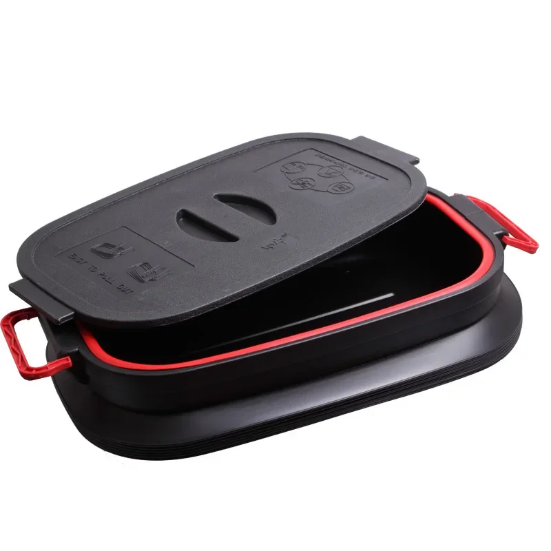 4L/18L/37L Folding Bucket Portable Car Trash Fishing Bucket Outdoor Retractable Water Bucket Dust Holder Storage Box Container