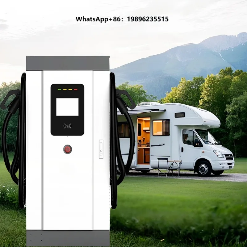 New 350kW EV Fleet Charging Station 7-Inch LCD Screen 240kW DC Fast Charging CCS/GBT Dual  Floor-Mounted Car Charging Point