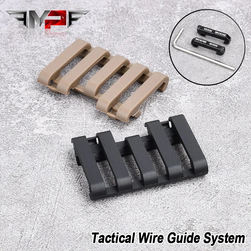 

Tactical Picatinny Wire Guide System Cable 20mm Rail Cover PEQ DBAL M300 M600 Pressure Switch Holder Airsoft rifle Accessories