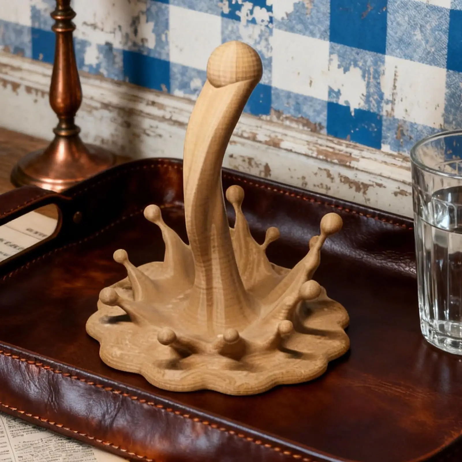 Creative Spilling Mug Holder 3D Printed Drying Stand Countertop Mug Holder for Bar Apartment Restaurant Desk Office Cabinet Dorm