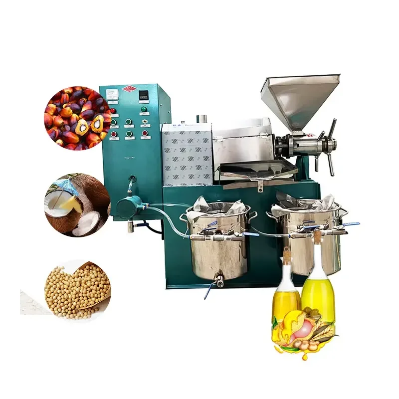 Commercial Household Palm Sunflower Sesame Peanut Coconut Olive Soybean Oil Press Machine for Home Use