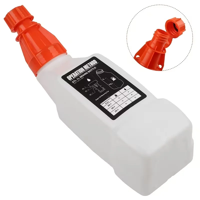 VARIEA-1L Mischflasche für Kraftstoff und Öl, entwickelt für 2-Takt-Gartengeräte, geeignet für Freischneider, Kettensägen und Mischer. – Detail 2