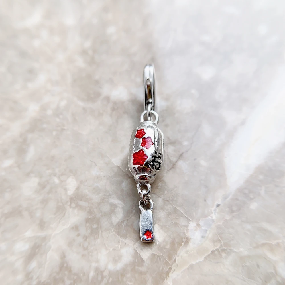 Laternen-Anhänger aus Sterlingsilber 925, edler Schmuck für Damen, Glücksgeschenk – Detail 7