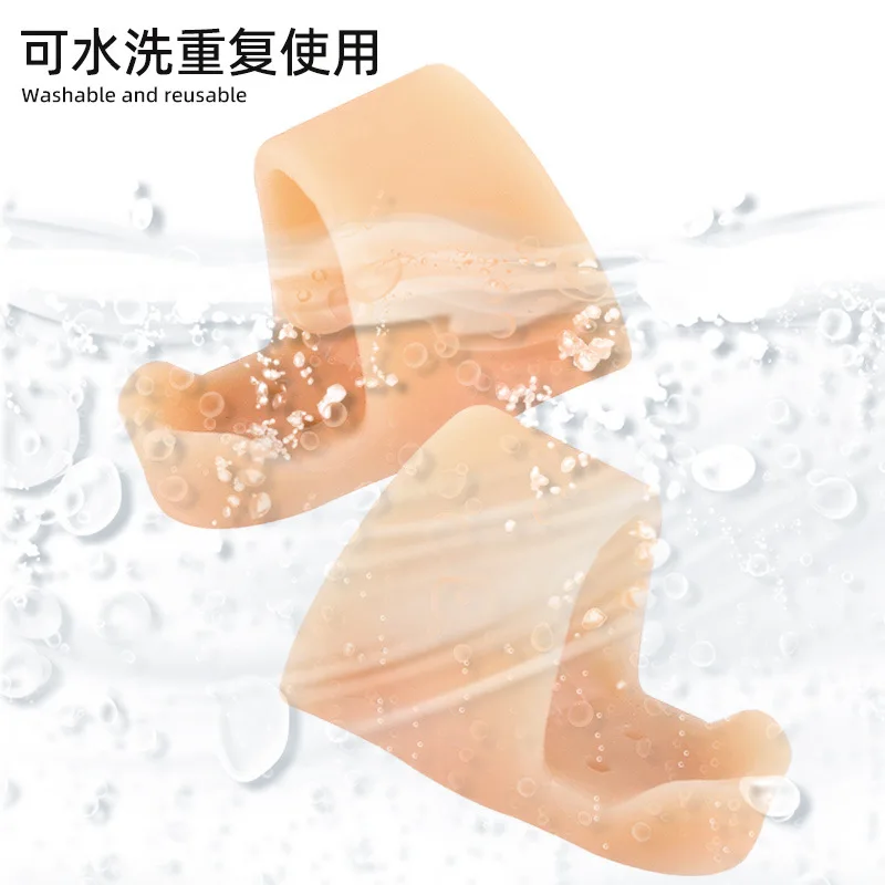 1 paio di piastre per dita dei piedi, correttore per dita a martello, per dita arricciate e storte e artigli, cuscino per punta dell'alluce