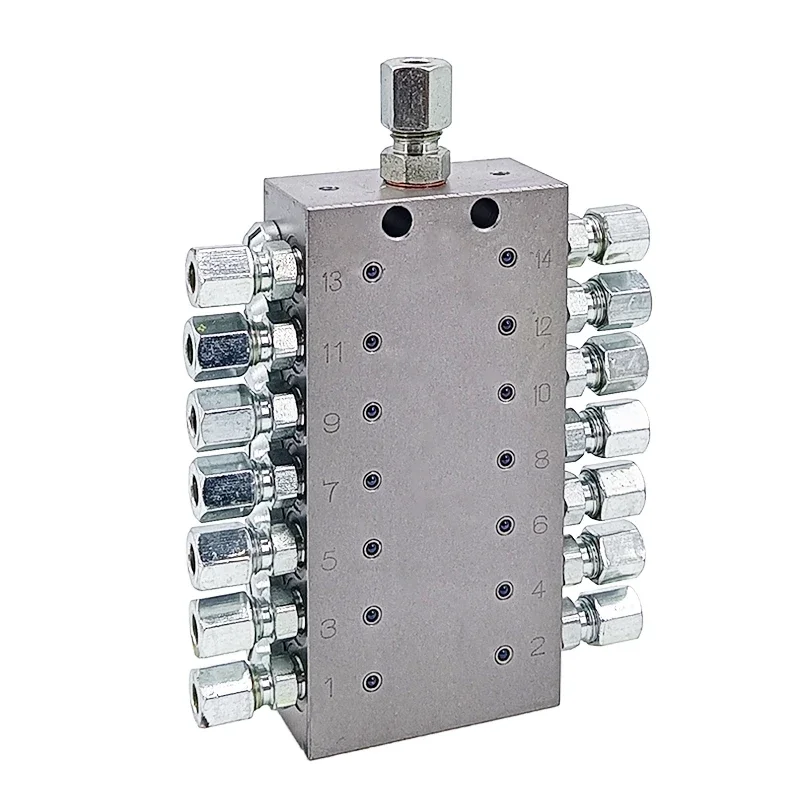 Grease Distribution Block Central Lubrication System for Progressive Distributor Valve Hydraulic Manifold Block