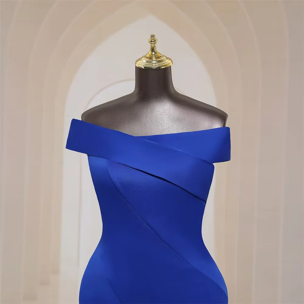 

Customized Elegant boat neck side slits party dress for woman evening dresses prom dress mermaid formal gala special events