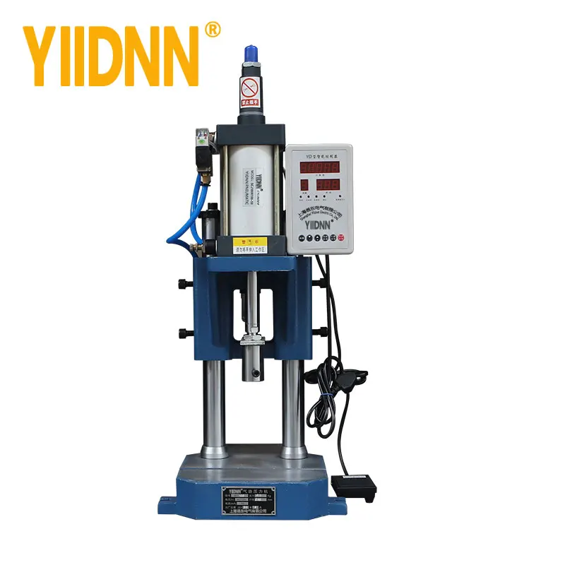 CE 500kg Manual Hand Pneumatic press small tablet type YDH-100 intelligent control double-column semi automatic eyelet machine