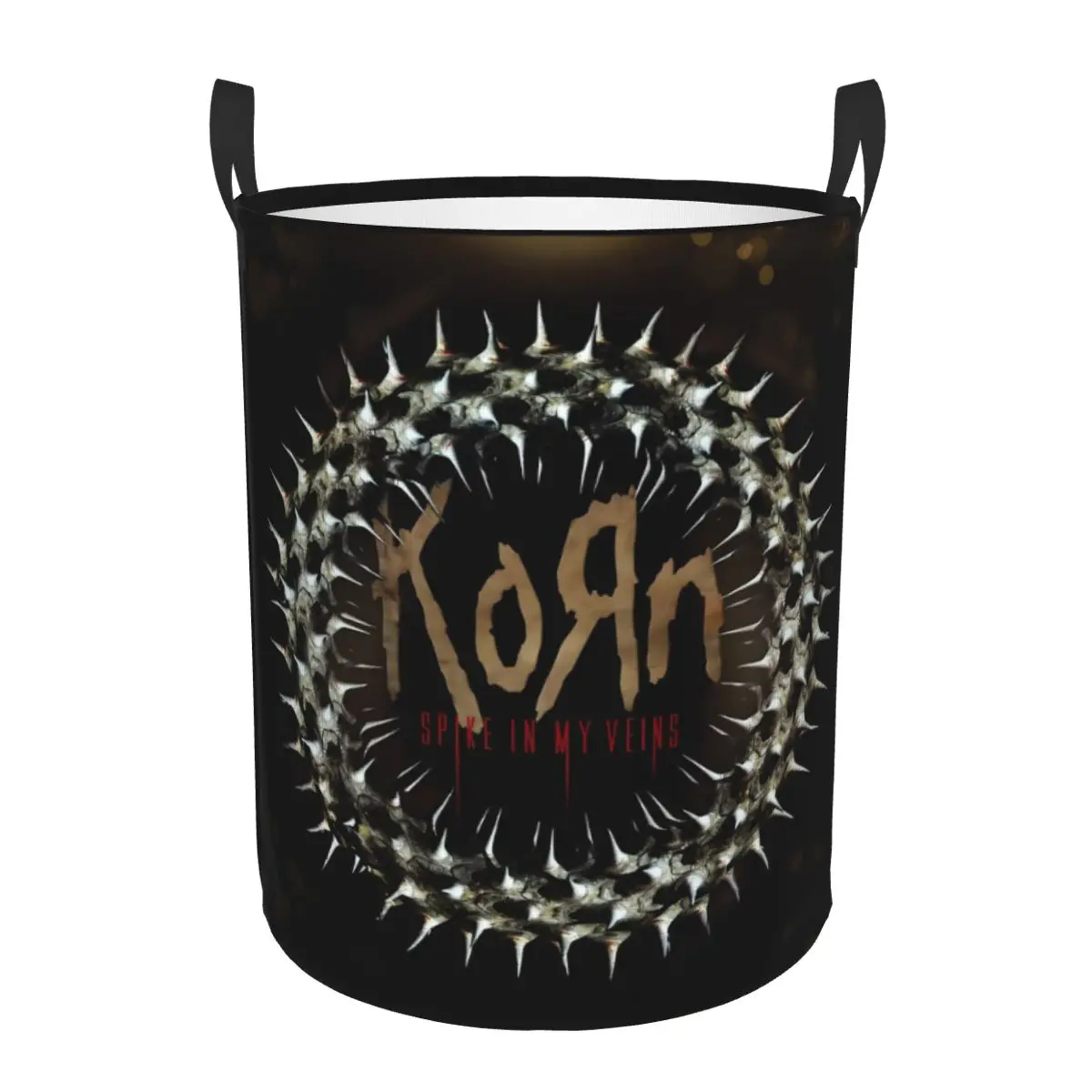 Custom Korns Heavy Metal Music Hard Rock Roll Laundry Hamper Large Storage Basket Band Kids Nursery Toy Organizer