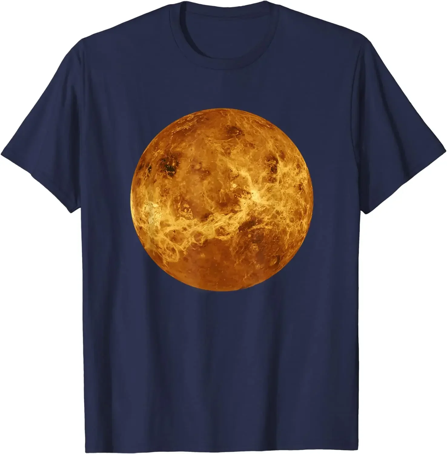 Planet Venus T Shirt Space Images Men Oversized T Shirt Astrophile T Shirt Cotton Daily Four Seasons Tees Vintage Streetwear