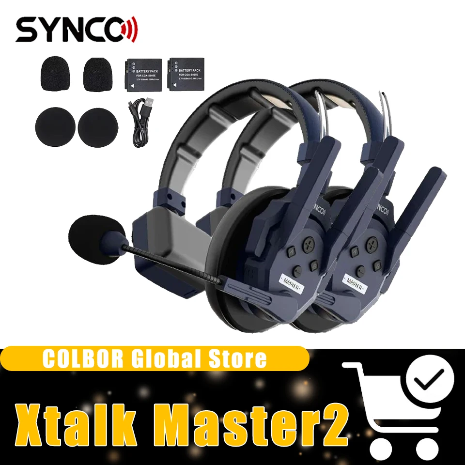 

Беспроводная цифровая система гарнитур Synco Xtalk Master Series 2.4G с полным дуплексом, ультранизкой задержкой 45 мс, 15-часовой работой и локальным мониторингом