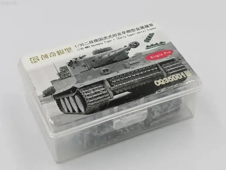 R Model 35001M 1/35 WWII German Tiger Tank Early type Model Metal Track and Pin assemble