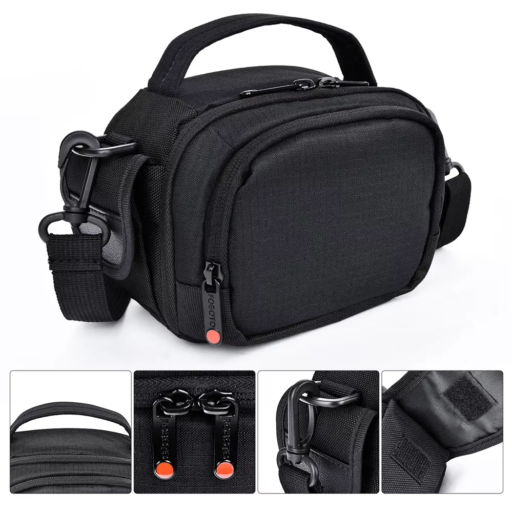 FOSOTO Waterproof Camera Camcorder Case Compatible for Canon VIXIA HF R800 R700,Sony HDR-CX405 CX675 CX670 SR12 FDRAX53
