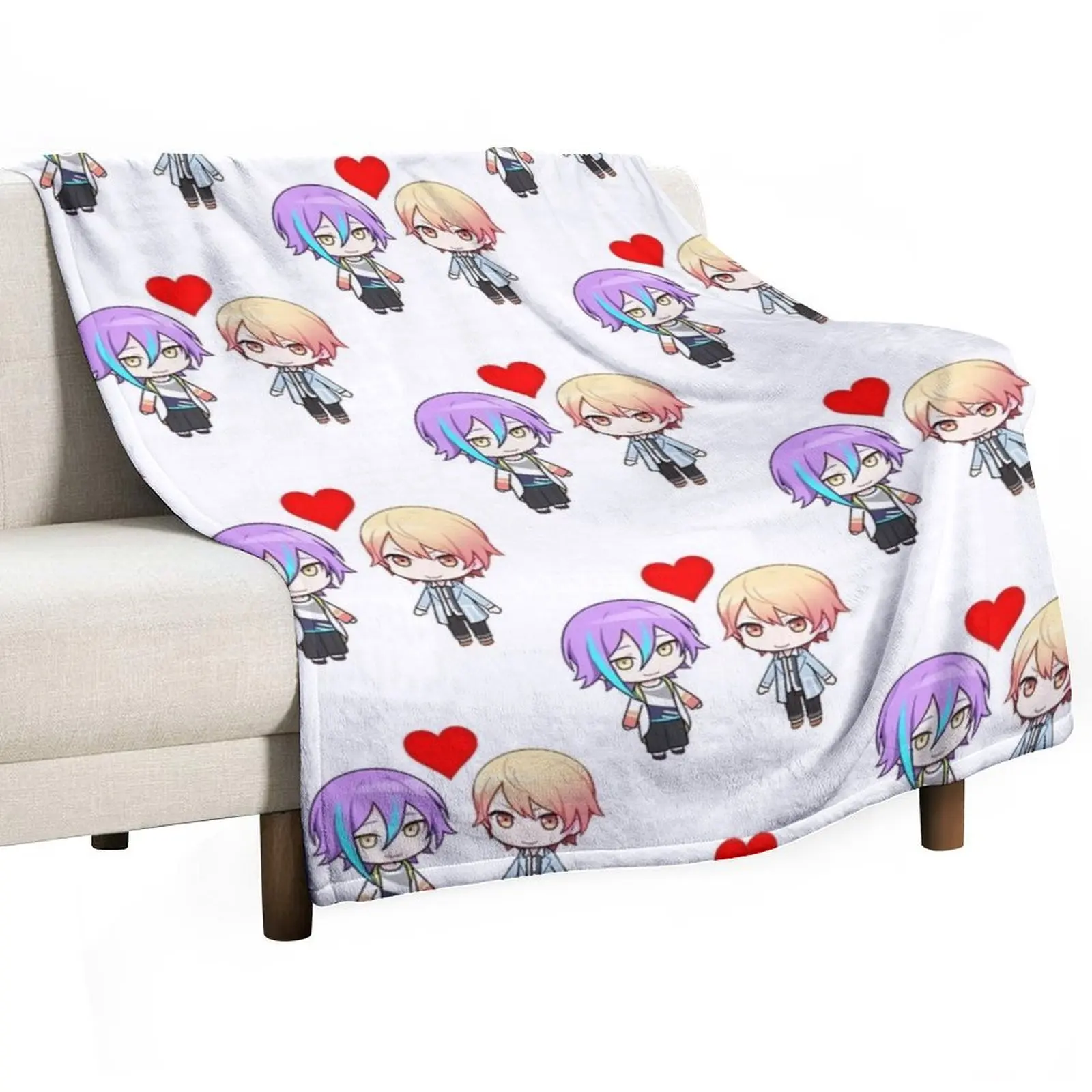 rui kamishiro tenma tsukasa in love project sekai ruikasa Throw Blanket Luxury Thicken Giant Sofa Beach Multi-Purpose Blankets