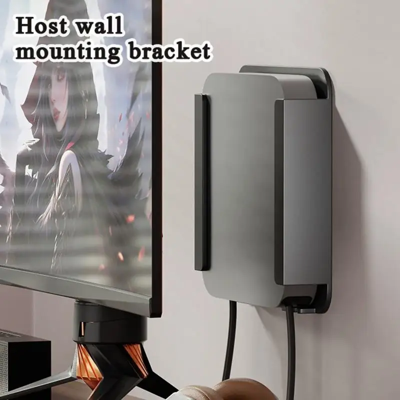 Mini VESA Bracket For MacMini 2011 To 2024 M2 Pro Wall Mount Bracket Non-slip Save Desktop Space Ventilate Dissipate Heat