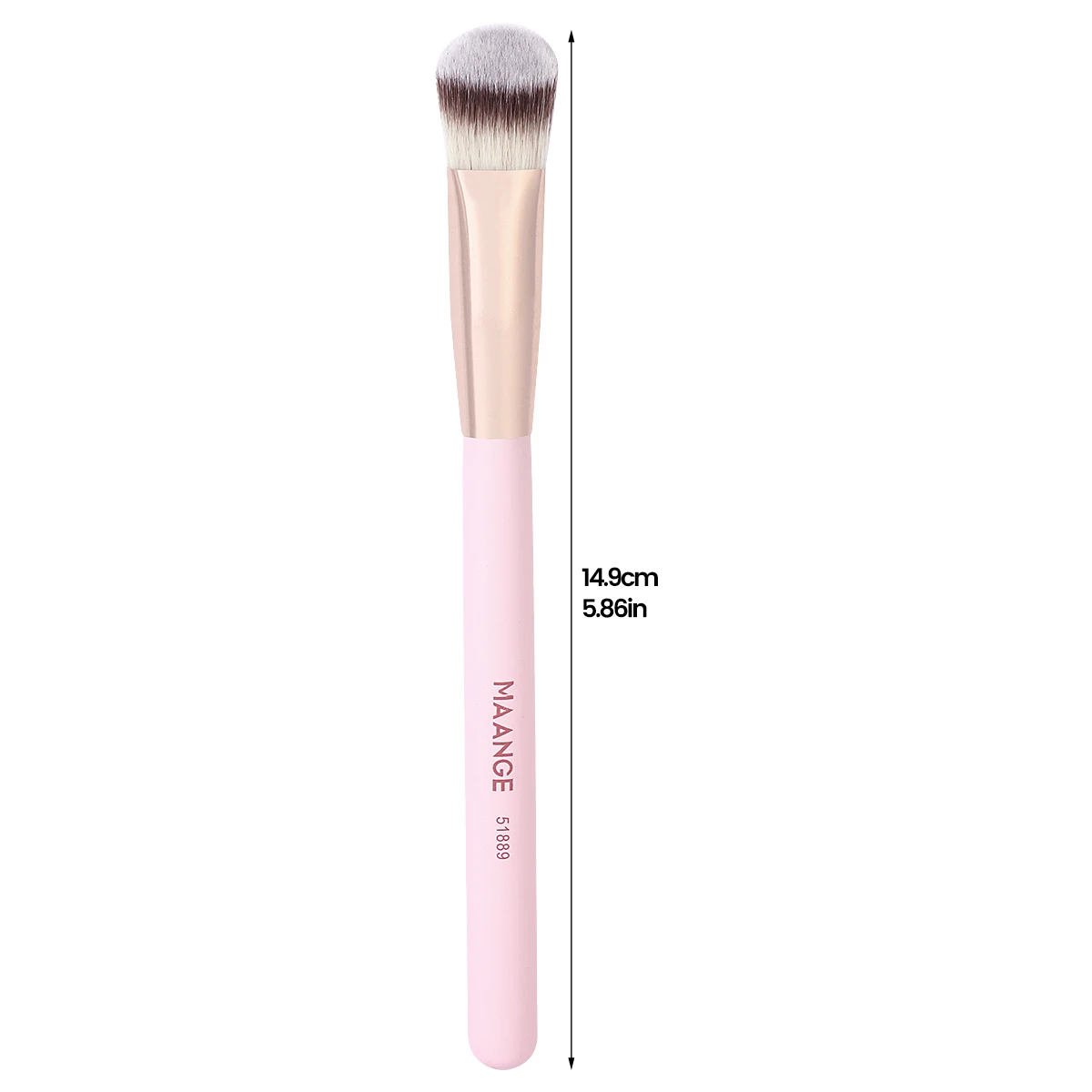 MAANGE Dense Soft Hair Concealer Makeup Brush Triangle Foundation Brush for Liquid Cream Blending Concealing Cosmetic Beauty