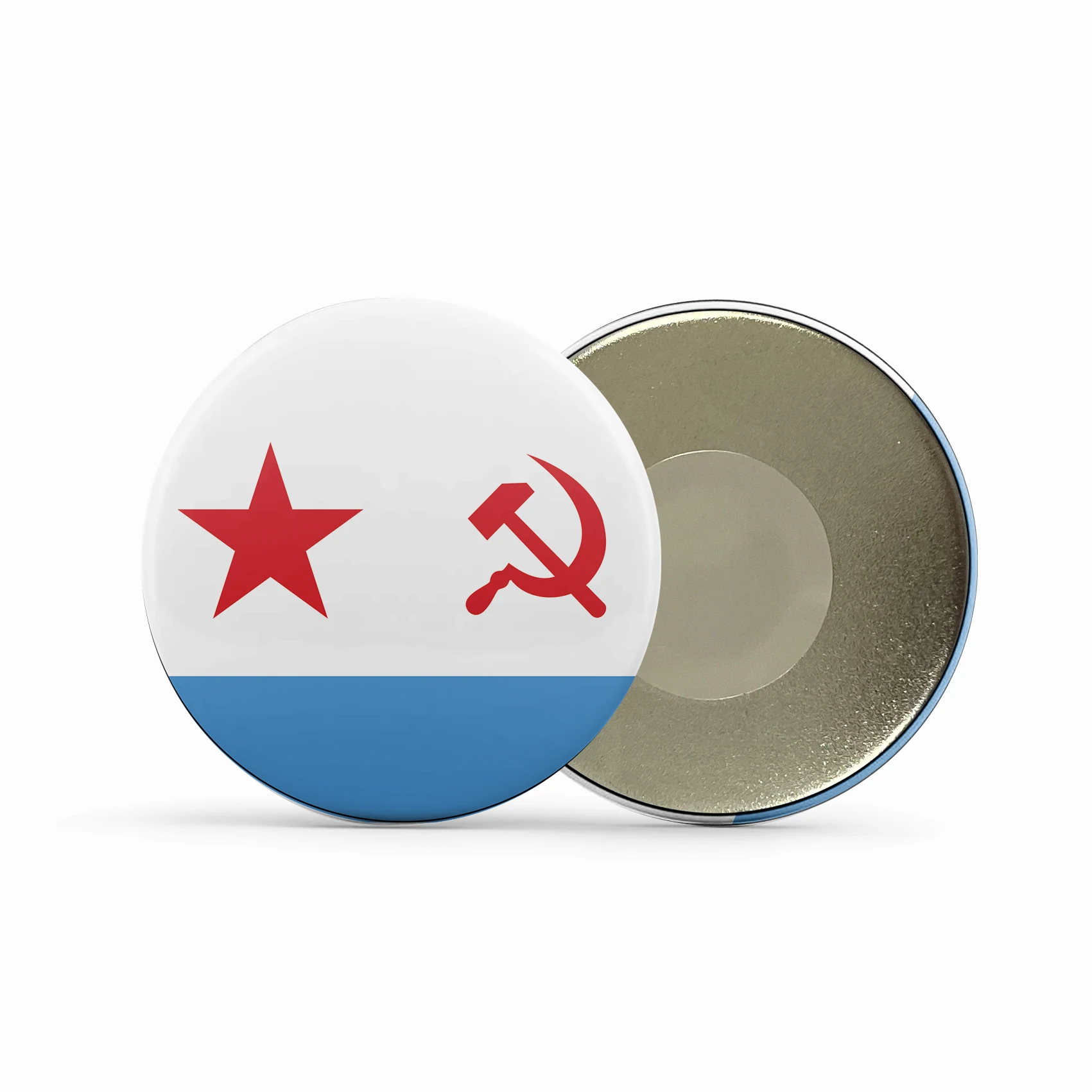 Naval Ensign of the Soviet Union USSR Soviet Navy Round Refrigerator Magnets Message Board Sticker  Gift Souvenir BXT-136