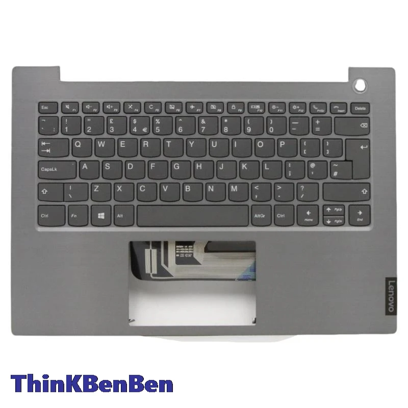 

UK English Mineral Gray Keyboard Upper Case Palmrest Shell Cover For Lenovo ThinkBook 14 14IML 14IIL 5CB0W44435