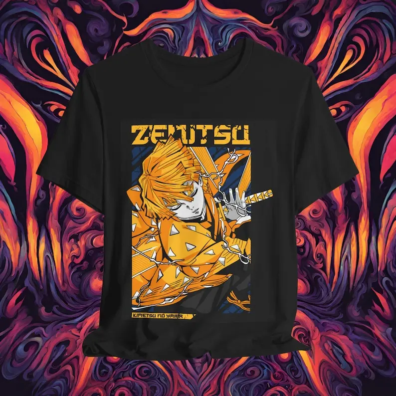 ZENITSU AGATSUMA T-Shirt, Demon slayer Shirt, Anime Shirt, Anime Unisex T-Shirt, Aesthetic Anime T-Shirt,