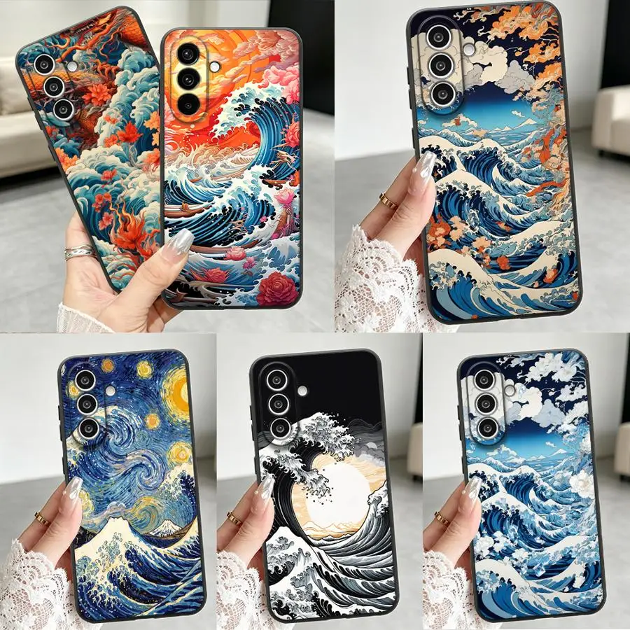 Wave Field Case for Samsung Galaxy A57 A50 A53 A17 A55 A15 A73 A51 A37 A25 A16 A52 A36 A06 A05 Phone Cover A70 A41