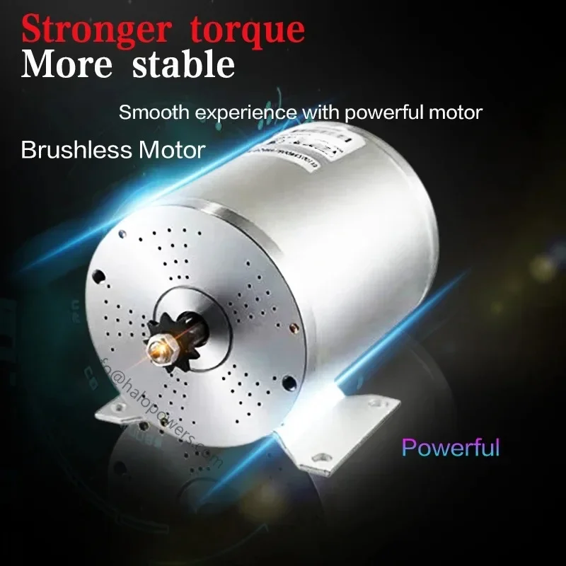 MY1020 Brushless DC Motor 500W-3000W 36V 48V 60V 72V for Electric Scooter ATV Go-Kart Motorcycle Bike