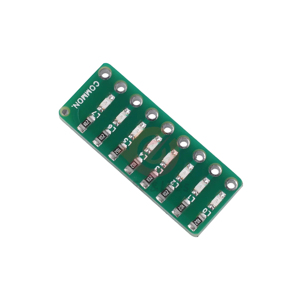 5pcs 8-section LED port test lights LED indicator lights flowing light modules For STM32 STC51 AVR PIC Arduino DC 3.3V-5V