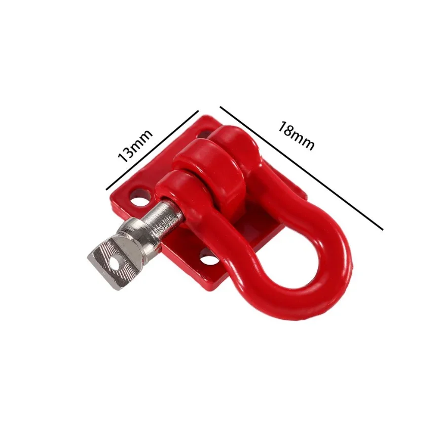 Pair 2Pcs Shackles RC Crawler 1:10 Hook Accessory Winch Scale R/C Rock Crawler RC Crawler Hook 1/10 Metal Trailer Hook