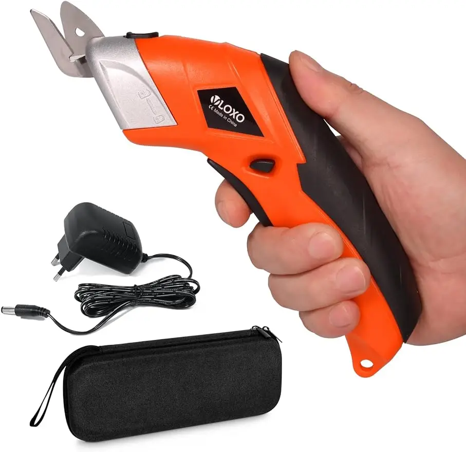 

Cordless Electric Scissors Cardboard Cutter Electric Fabric Scissors Box Cutter with Blades Rechargeable Powerful Fabric