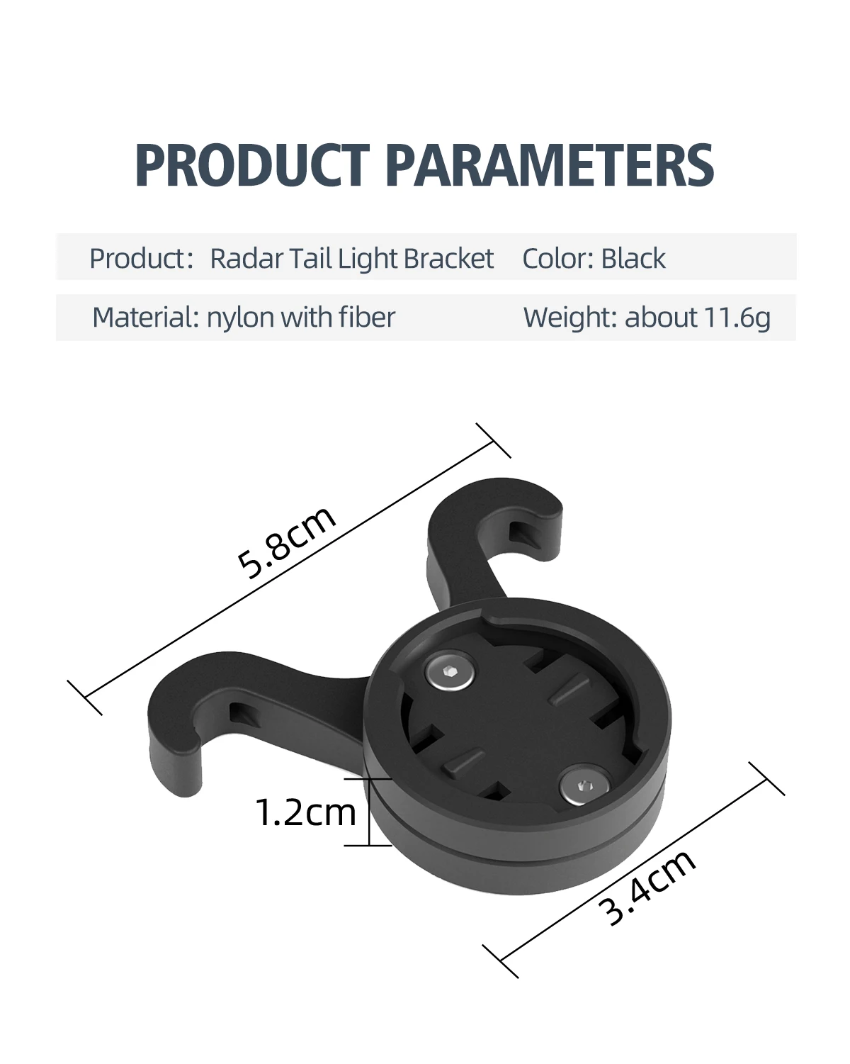 CYCLAMI S11 Fahrrad Sattel Lampe Halterung Fahrrad Sattelstütze Halterung Rücklicht Sattelstütze Halter Für Garmin Radar RT510 RTL515 RVR315 L308 L508 TL30 – Detail 6