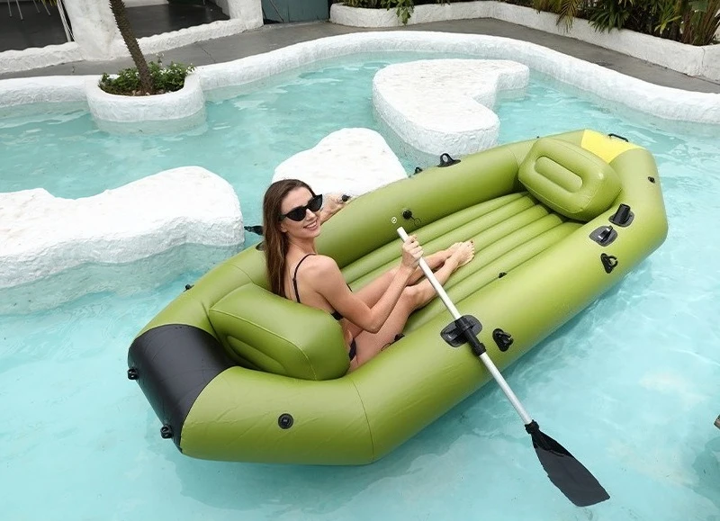 

Thickened inflatable boat Thickened wear-resistant kayak Fishing boat Automatic inflatable rubber boat