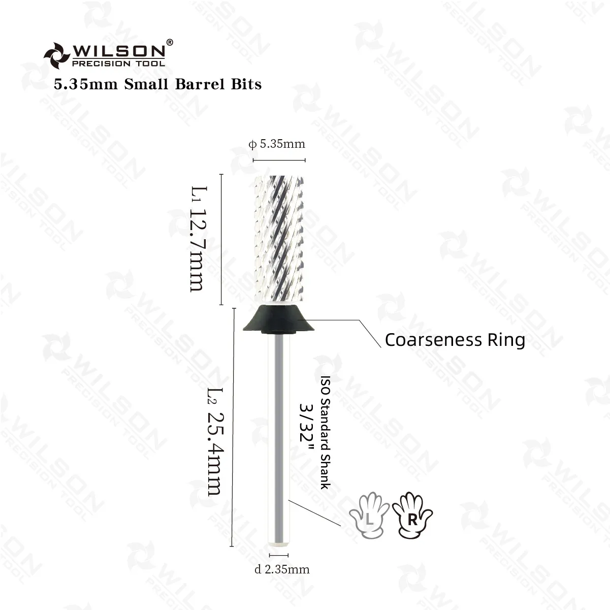 WILSON Small Barrel Bits-Nail drill bits Remove gel carbide Manicure tool Nail accessories Hot sale