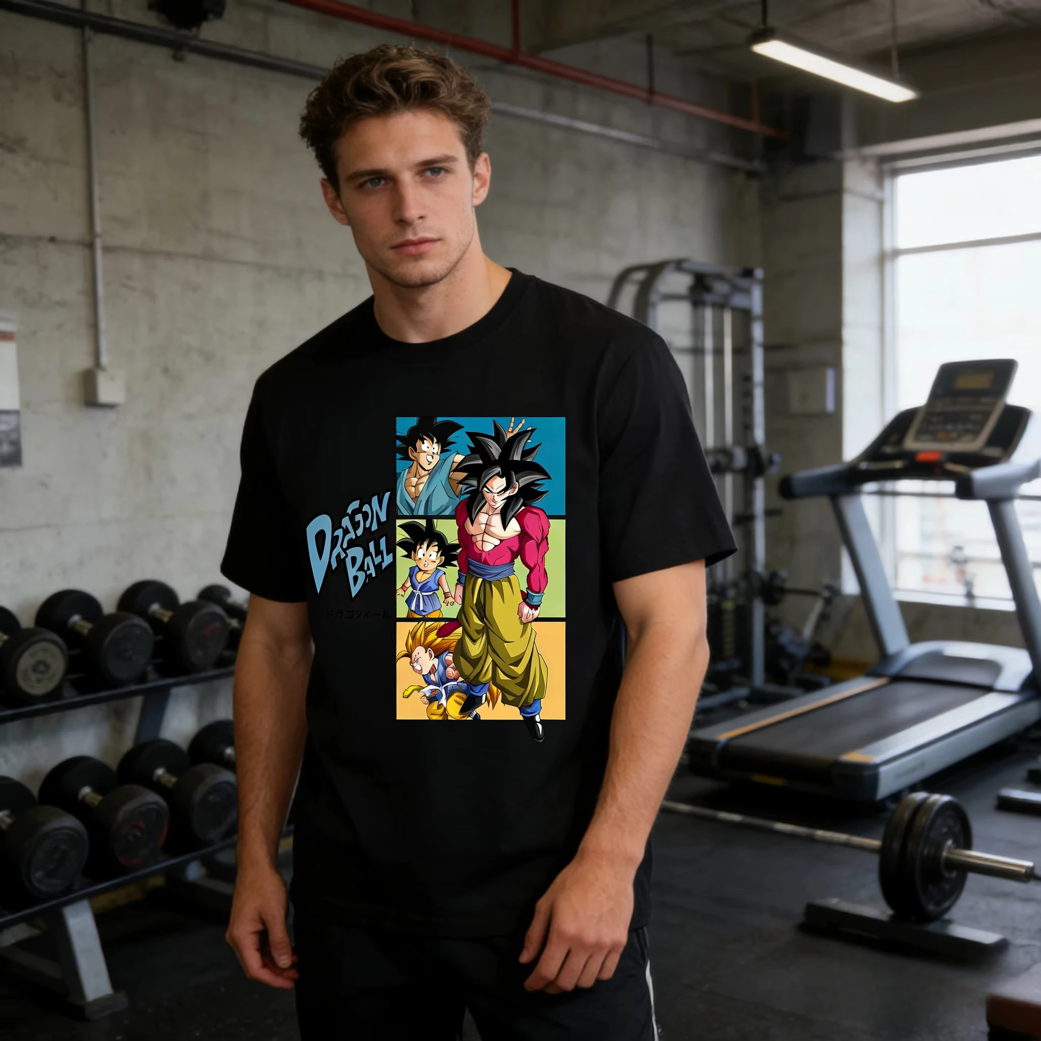 2026 New Dragon Ball Saiyan Goku T-shirt Men's Clothing Women's Anime Graphic Tees Streetwear Tops High Street Summer Clothing