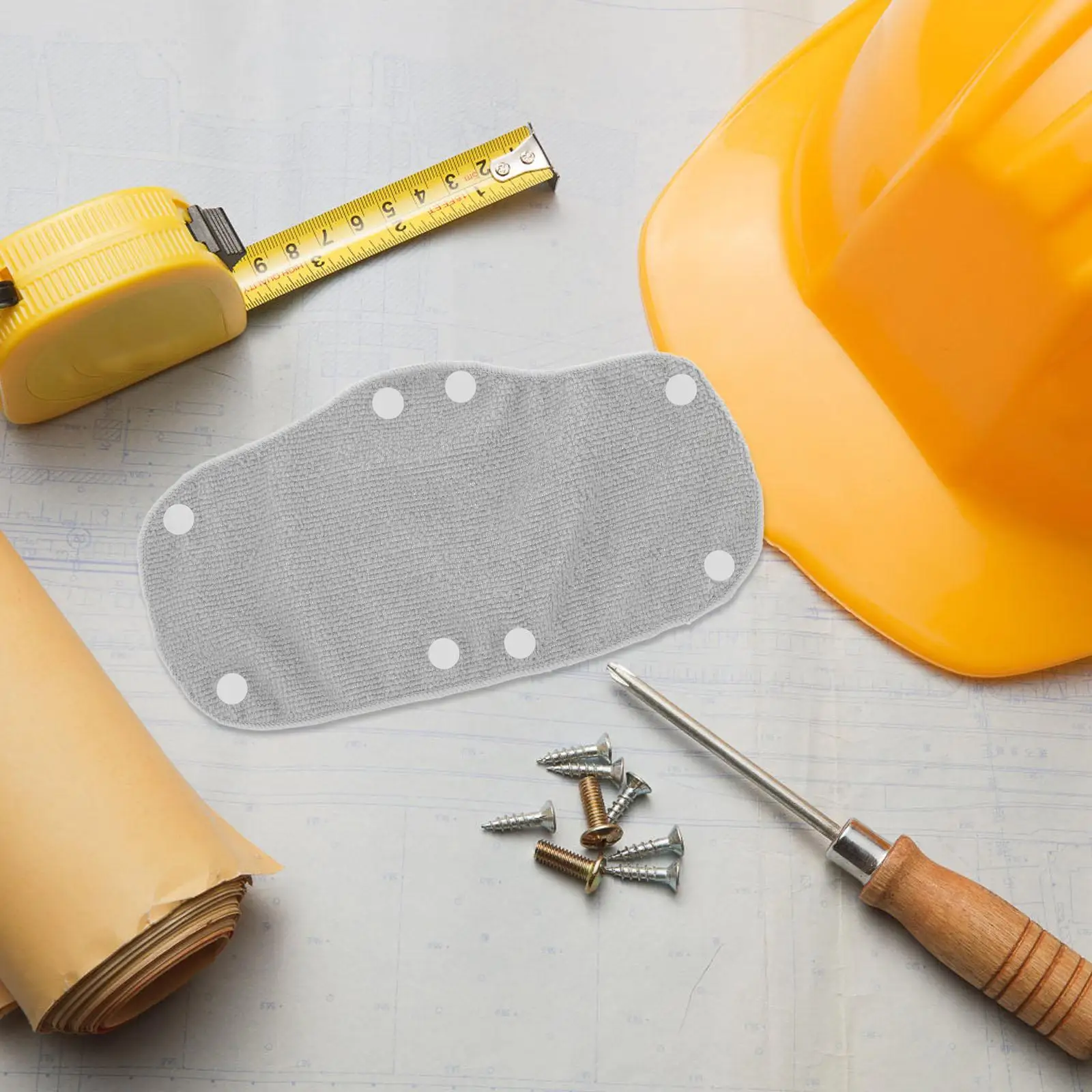 Coussinets de sécurité pour chapeau rigide, 15 pièces, bandeaux respirants pour casque rigide, gris, lavable, doublure réutilisable, accessoires, durabilité, confort, travail