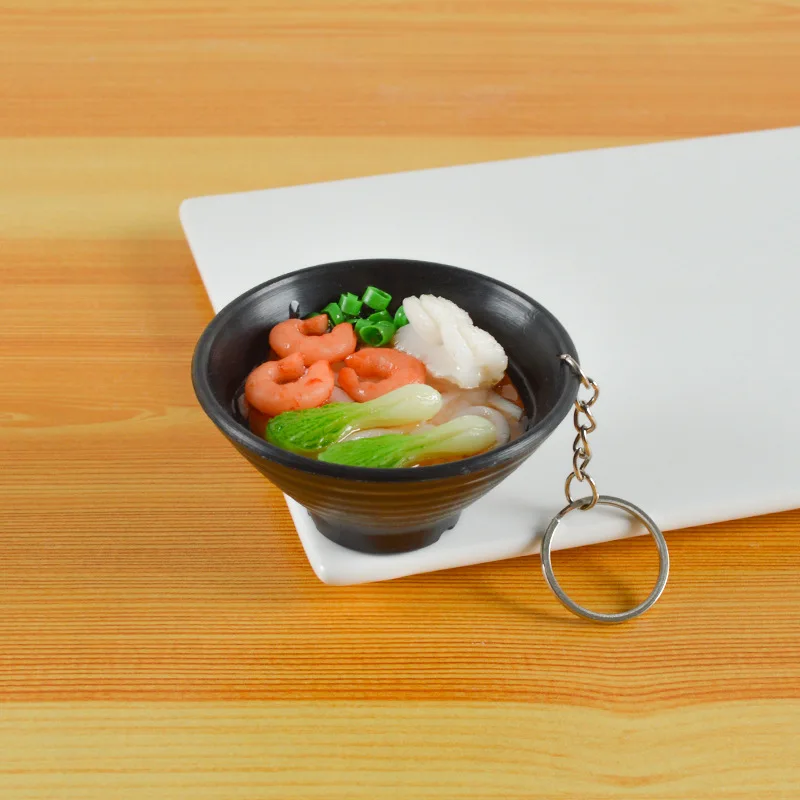 رامين المعكرونة المفاتيح الغذاء مفتاح سلسلة هدية ترويجية الأطفال يلعبون المطبخ الغذاء الدعائم حلقة رئيسية هدية حفلة المفاتيح