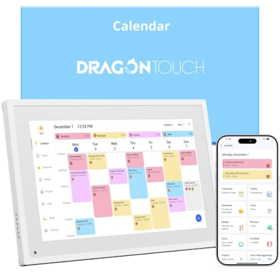 

Digital Calendar Chore Chart Interactive Touchscreen Smart Family Planner Hearth Display Desk Digital Calendar Best Gifts for C