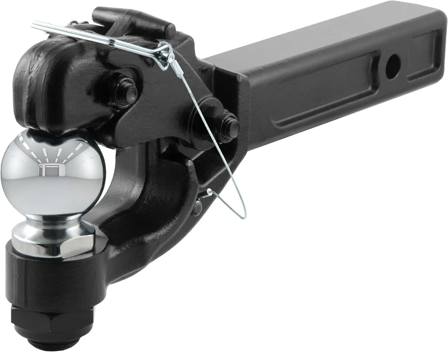 

Heavy-Duty Pintle Hitch with 2-5/16-Inch Ball for 2-Inch Receiver, Supports Up to 16,000 lbs and 15-1/4-Inch Length