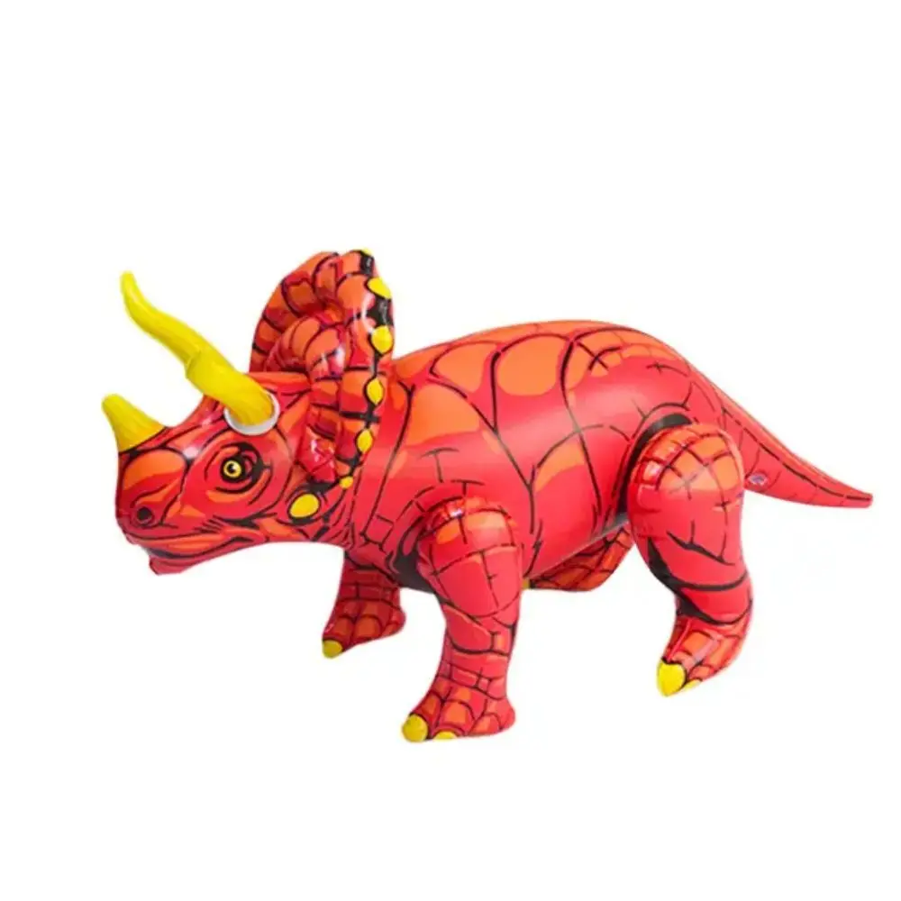 Juguetes inflables de dinosaurio de PVC, Triceratops, tiranosaurio de dibujos animados, globo temático, lindo dinosaurio 3D, decoración de fiesta