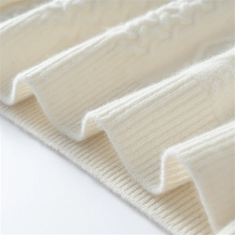 450g Winter 100% Pure Cashmere Sweater Men's Round Neck Thickened Knitted Top Casual Loose Sweater