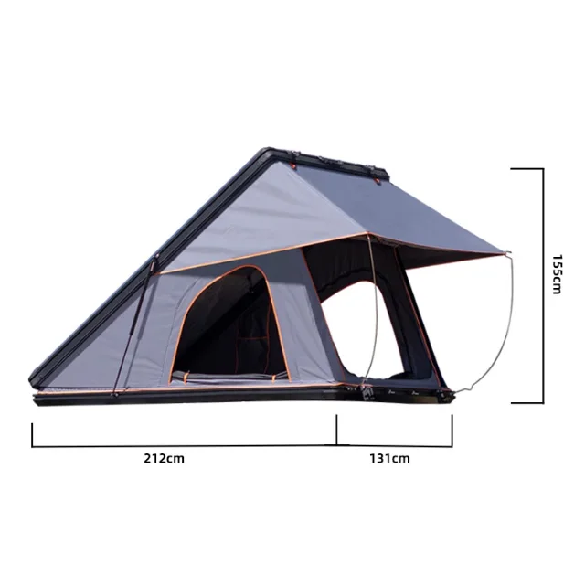 

1-3 Person Offroad SUV 4X4 Accessories Car Rooftop Awning Waterproof Oxford Hard Shell Roof Tent for Outdoor Camping