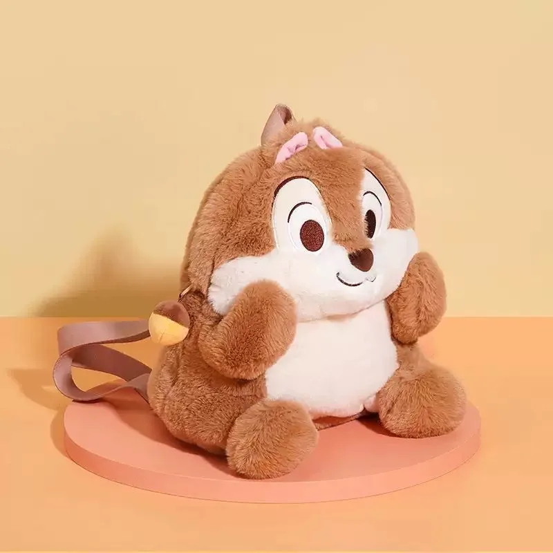 ديزني كارتون Q نسخة غرزة الفراولة الدب أفخم حقيبة الظهر لطيف عروسة كارتون على ظهره مخلب آلة حقيبة قطيفة