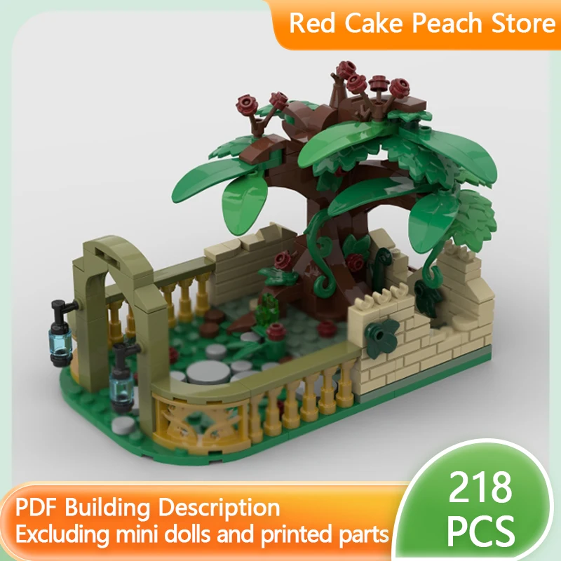 

City Street View Model MOC Building Bricks Medieval Tree Garden Modular Technology Gifts Holiday Assemble Children Toys Suit