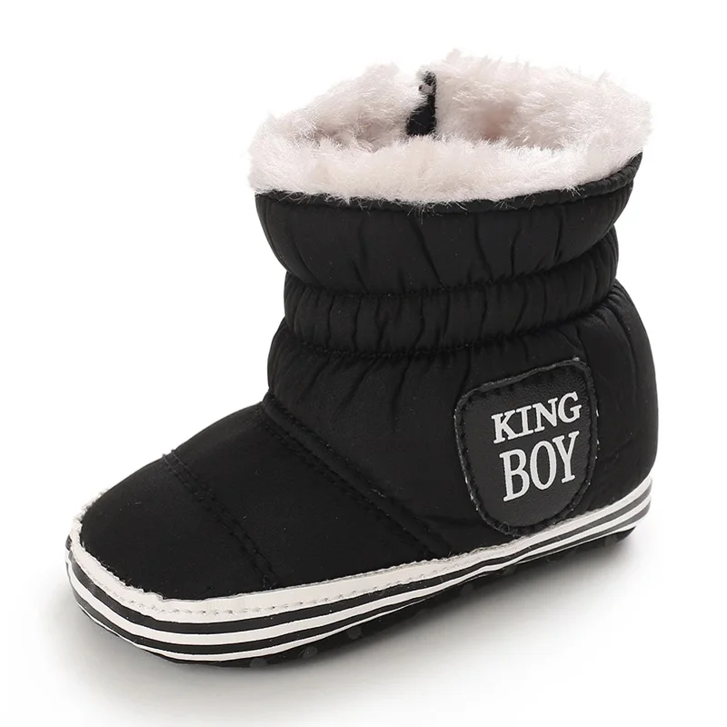0-18M Winter Neue Baby Weichsohlen Warme Dicke Schneestiefel Bequeme Alltags-Freizeitschuhe für Säuglinge und Kleinkinder – Detail 6