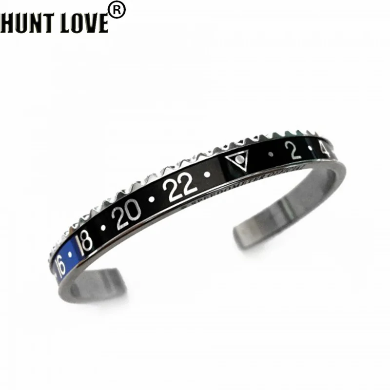 1pcs Stainless Steel Bangle Woman Cuff Bracelet Bike Baseball Sport Waterproof Man Hand Bracelets Luxury Jewelry Couple Gift