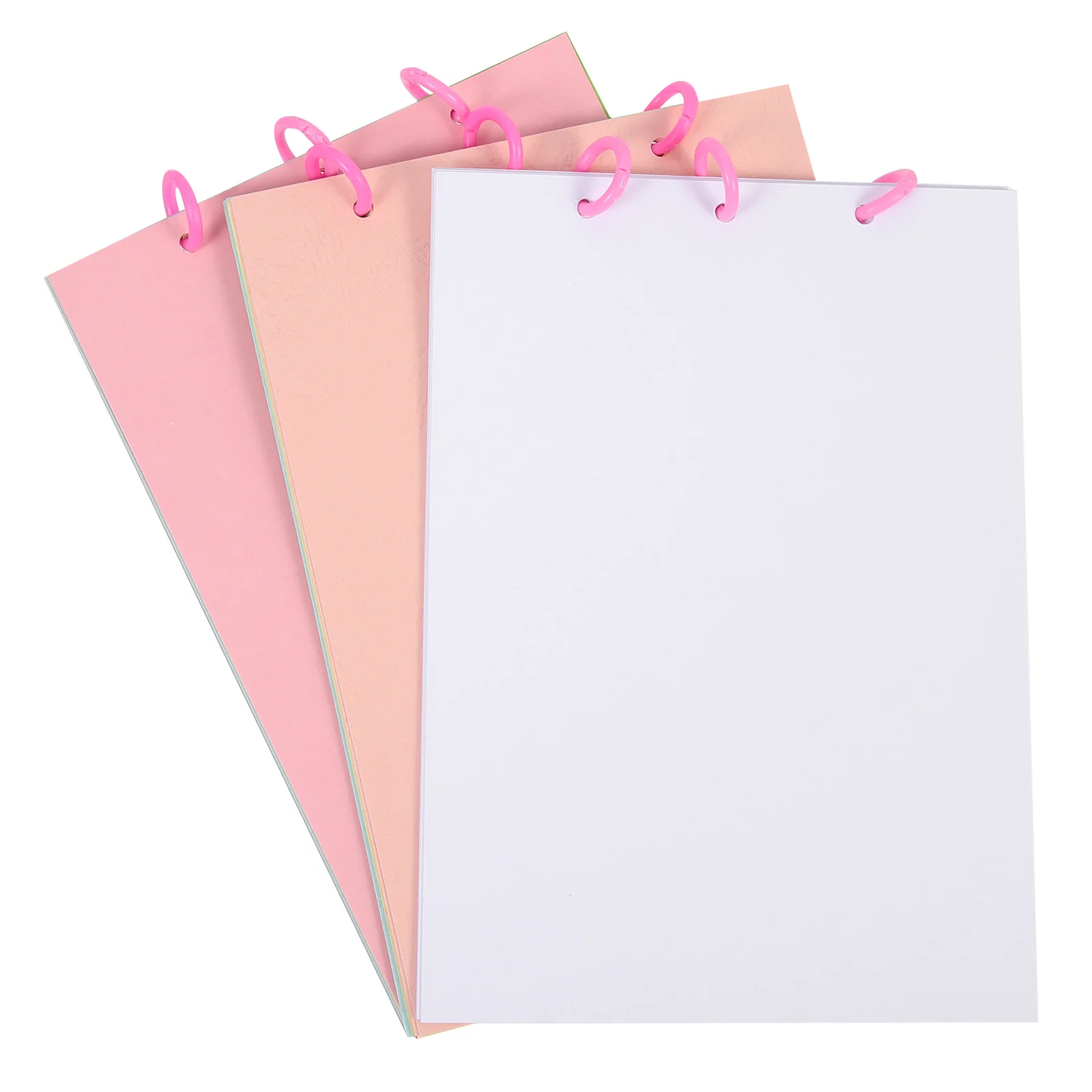 

3Sets DIY Hand-Painted Book Materials High Grade Blank Paper for Sketch Book Making Loose-Leaf Doodle Photo Display Creative