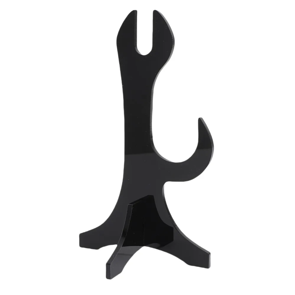 2Pcs Elegant Black Sword Display Stand Acrylic 20 x 12cm Two Layer Sword Stand Samurai Sword Holder For Collection