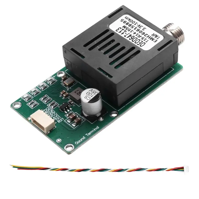 Y01A DC 5.5-26V For Drones TTL To Fiber Optic Module 100KM TTL Optical Transceiver Module FC RX/TX AV/VCC GND