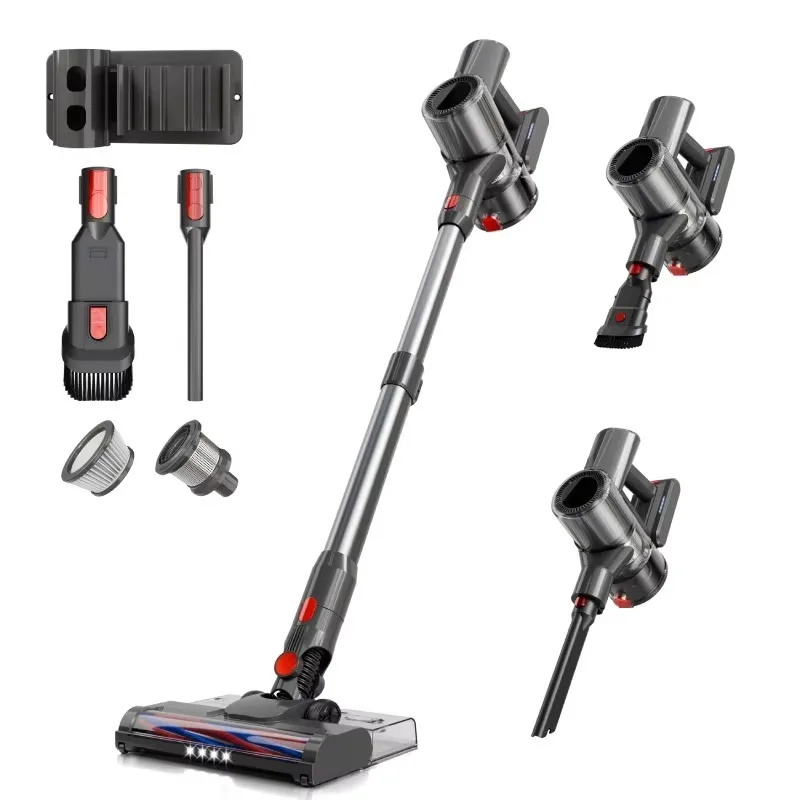 

Cyclone Filter Cordless Vacuum Cleaner Lightweight Standing Handheld for Whole-Home, Carpet, Car, Sofa Cleaning