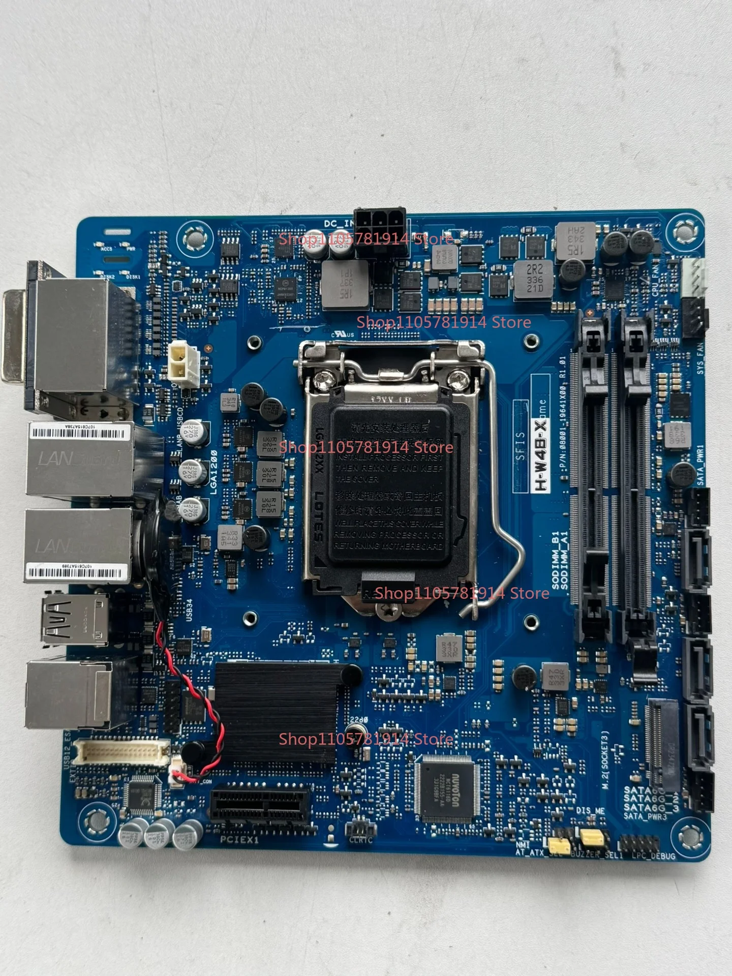 For JWIPC Intelligent H-W48-X Industrial Control Main Board ITX Small Chassis Dedicated W480 Chipset