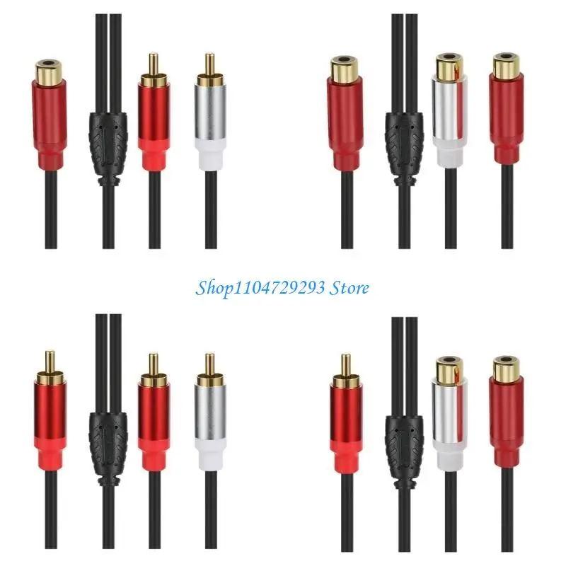 

Y2GD 30cm RCA Cable for TV and HDTV, Gold Plate 1 to 2 RCA Splitter Cord