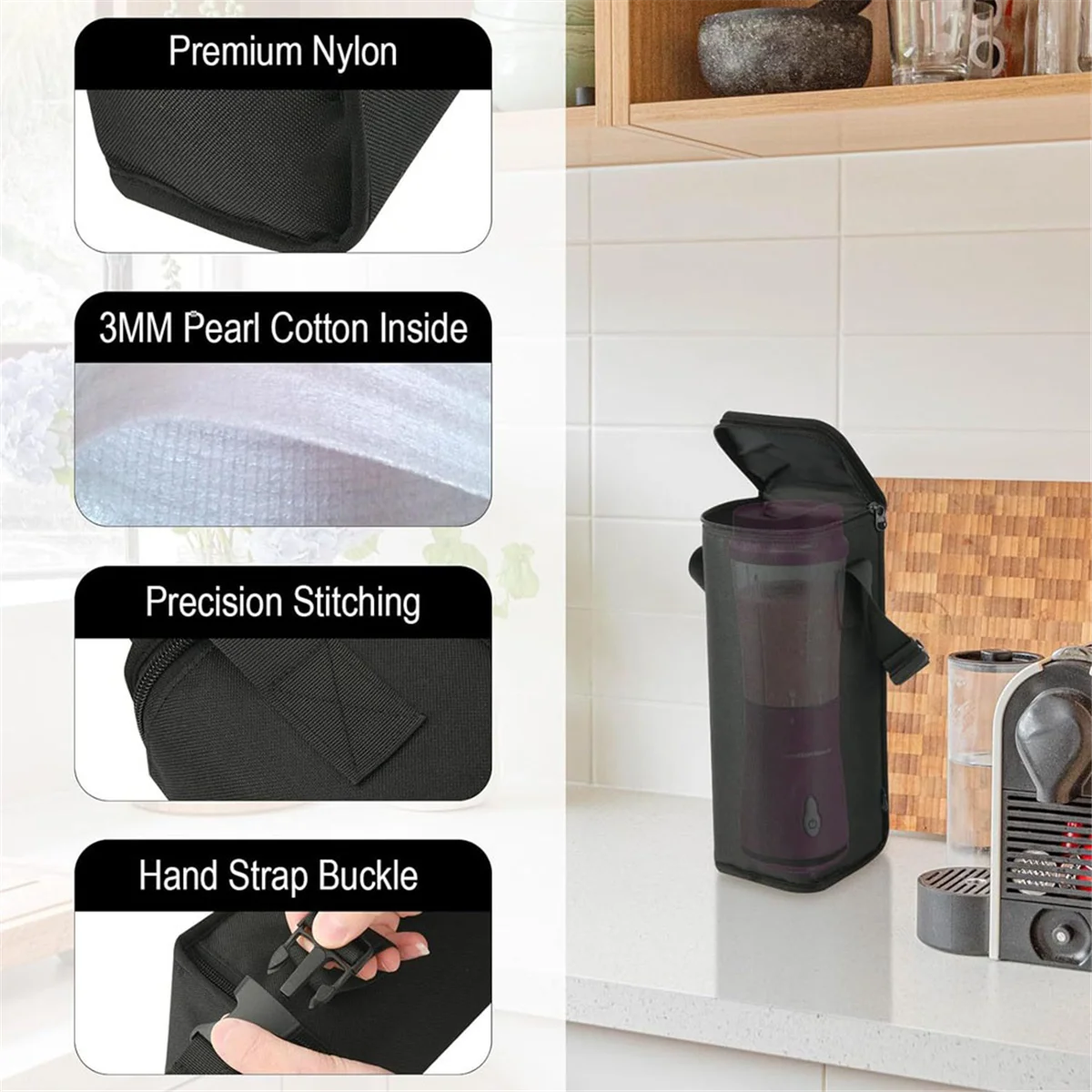 Portable Blender Storage Bag for Hamilton Beach Small Blender Carrying Case